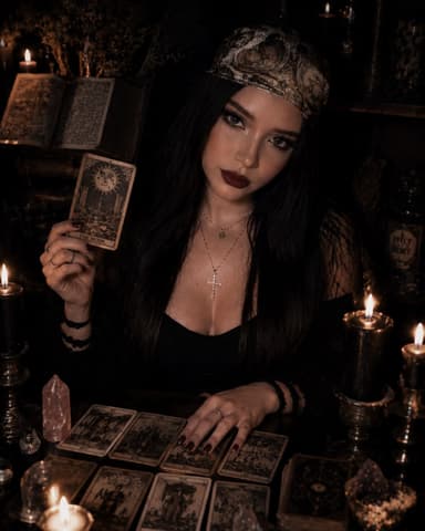 Circe trabajando con el péndulo